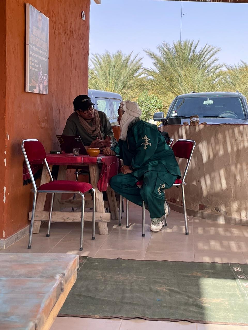 With Am Ali, local guide in Qsar Ghilen